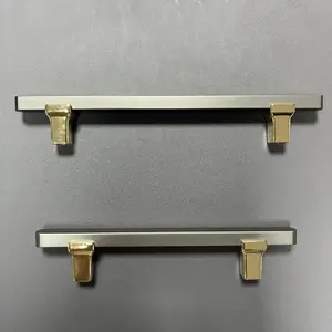 Fabriek Direct Verkopen Grijze Kast Aluminium Pull Lade Pull Handgreep Kast Deurgrepen Buitenlandse Handel Groothandel