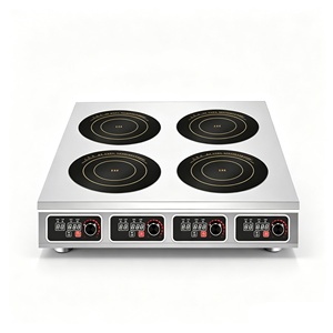 Table de cuisson à induction commerciale robuste à 4 brûleurs, 3500W par brûleur, contrôle indépendant pour les commerces de Malatang - Product Image 6