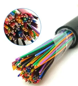 Indoor PVC jacket 30 pair 100 pair 24AWG telephone cable twisted communication cable