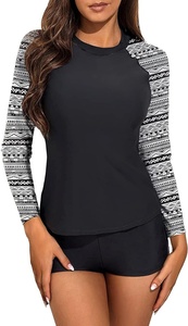 Maillot de bain bikini à manches longues pour femme, tailles S-2XL, style Y2K, <span class=keywords><strong>ensemble</strong></span> brésilien imprimé avec bandage, tenue de plage, Biquini - Product Image 5