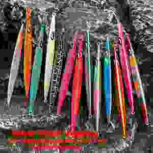 ORJD Venta al por mayor/al por menor 100g 150g 200g 250g 300g 400g 500g Señuelo luminoso de jigging lento para agua salada con colores craquelados - Product Image 2