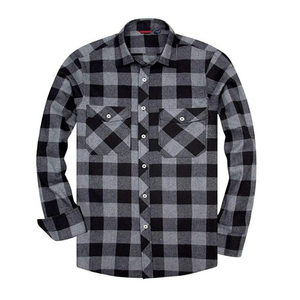 Le più recenti <span class=keywords><strong>camicie</strong></span> Casual di flanella a maniche lunghe con bottoni da uomo alla moda - Product Image 2