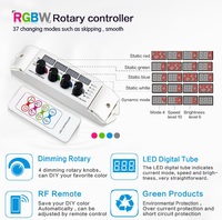 Bincolor BC-354RF – Contrôleur 4 canaux RVBW à changement de couleur avec télécommande RF sans fil, modèle DIY très populaire