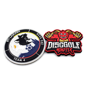 Biểu Tượng Tùy Chỉnh Báo Chí Nhiệt Sắt Trên <span class=keywords><strong>Silicone</strong></span> Cao Su Nhãn Huy Hiệu Dập Nổi 2D 3D Mềm PVC Vá Cho Hat/Quần Áo - Product Image 2