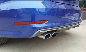 Parti del corpo del diffusore posteriore grigio per <span class=keywords><strong>2014</strong></span> 2015 2016 <span class=keywords><strong>Audi</strong></span> <span class=keywords><strong>A3</strong></span> berlina Hatchback Upgrade S3 paraurti posteriore labbro - Product Image 4