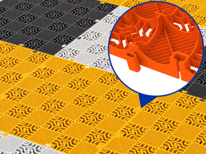 Baldosas <span class=keywords><strong>de</strong></span> Suelo Encajables <span class=keywords><strong>de</strong></span> Polipropileno <span class=keywords><strong>de</strong></span> 40x40x4cm, Elevadas, Antideslizantes e Impermeables para Uso en Interiores y Exteriores - Product Image 3