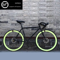 Vélo de Course Rigide en Acier Carbone Ultra-léger avec Freins à Disque pour Hommes Adultes, Pneus Pleins 24 et 26 Pouces – Vente en Gros