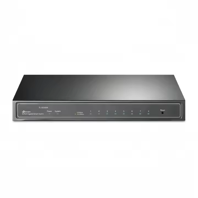 TL-ST2008 8-Port 10GBps SFP+ Steel Shell Gigabit Network Switch Fast RJ45 LAN Switching Hub for WiFi 4G 3G