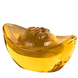 Adorno de Cristal Amarillo en Forma de Yuanbao, Varios Tamaños, Decoración para el Hogar, Regalo - Product Image 4