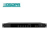 Amplificateur de puissance commercial de classe D Amplificateur mélangeur 1U 1500W avec 2 entrées MIC et 2 entrées AUX
