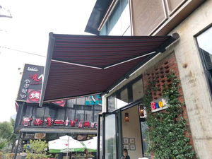 Auvent de terrasse motorisé rétractable à cassette complète, moderne et luxueux, avec éclairage LED, vente en gros - Product Image 4