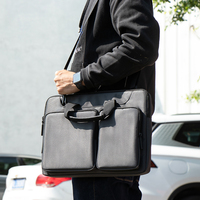 Housse d'ordinateur portable légère, de haute qualité, antichoc, élégante, simple, en polyester, sac messager
