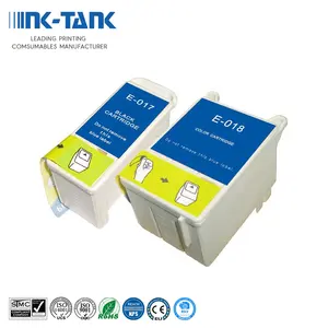 INK-TANK T017 T018 Cartucho de tinta jato de tinta compatível com cores premium para impressora Epson Stylus Color 680 777