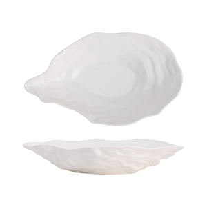 Piatti <span class=keywords><strong>di</strong></span> lusso moderni creativi in ceramica con guscio <span class=keywords><strong>di</strong></span> ostrica progettati piatti per cucina privata per feste specialità Sashimi <span class=keywords><strong>di</strong></span> pesce hotel - Product Image 6