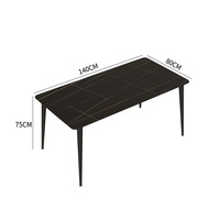 Meubles de salle à manger en métal blanc de style américain, table et chaises pour villa, jardin, balcon, cour, utilisation en extérieur
