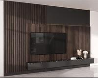 Meuble TV Mural Flottant de Luxe en Bois Moderne pour Salon KEJIA
