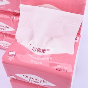 Queenkale Soft Pack 2/3/4 plis, mouchoirs en papier gaufrés en pâte de bois vierge, écologiques pour la maison - Product Image 5