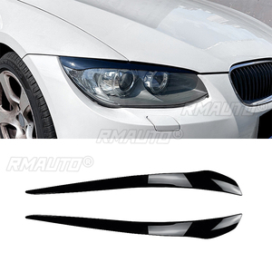 ฝาครอบตกแต่งขอบไฟหน้ารถยนต์ 2 ชิ้น สำหรับ BMW ซีรีส์ 3 E92 E93 LCI ปี 2010-2012 สติ๊กเกอร์ติดขอบไฟหน้ารถยนต์ - Product Image 1