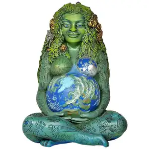 Oniya Resin Art Gaia Breeds Giftable Table Decor Resin Figurine Goddess Earth Mother Statue