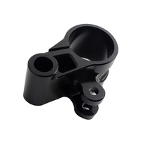 OEM Bagian Aluminium Anodized Warna CNC, Setang Motor Riser CNC, Suku Cadang Penggilingan Mesin untuk Klem Batang Sepeda Motor