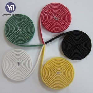 Tela de terciopelo negro sujetador <span class=keywords><strong>suave</strong></span> de doble cara cinta de gancho y bucle - Product Image 4