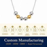 Collier pendentif délicat bicolore plaqué or 18 carats en acier inoxydable, sans ternissement, prêt à être expédié, vente en gros pour femmes