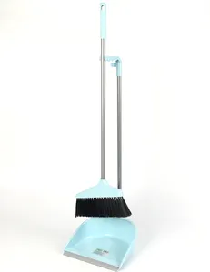 Plastic Cleaning Broom Eco-friendly Household Cleaning Long Handle Plastic Dustpan With Broom