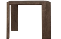 Ensemble de table de chambre d'intérieur en bois massif avec mousse haute densité en tissu de luxe et accents métalliques