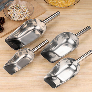 304 Stainless Steel Scoop Set 5Pcs Food Serving Spatula For Flour Sugar Rice Tea Multi Purpose Kitchen <b>Tool</b> - Product Image 3
