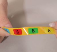 Étiquettes autocollantes en PVC mat imprimées en couleur, plaques signalétiques rigides en plastique brillant et étanches pour panneaux d'avertissement de machines