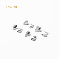 KAVNAR Embouts en acier inoxydable 304 pour bijoux, chaînes serpent et chaînes plates, composants de sertissage pour la fabrication de bijoux DIY, vente en gros et en vrac