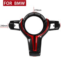 SOON TODA pour Bmw M3 M4 X3 X4 F06 F10 F11 F15 F16 F22 F30 F31 F32 Volant En Fiber De Carbone Bouton Cadre Couverture Décorative