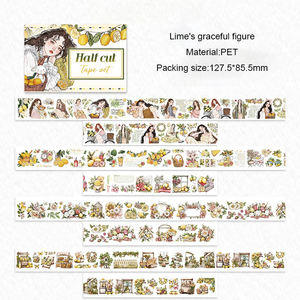 Ruban adhésif pour planificateur découpé au laser en PET, best-seller en gros, imperméable, adhésif pour l'aménagement de journaux, l'emballage de papier, les étiquettes - Product Image 6