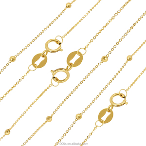Nouveauté : Magnifique collier chaîne en or massif 18 carats avec pendentif assorti pour femme - Product Image 1