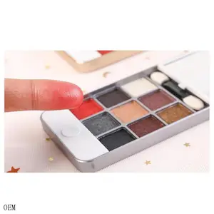 Low moq Waterproof cell phone shape Matte Eyeshadow 9 Color Eyeshadow Palette