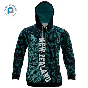Sweat à capuche personnalisé du Pacifique Nouvelle-Zélande avec poche All Blacks rugby hoodies singlets Kits coton hiver hoodies sweats hommes enfants
