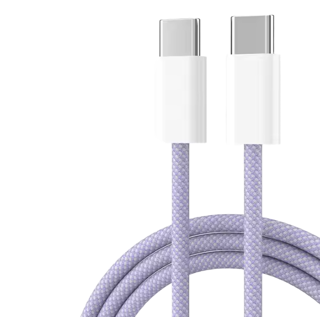 Factory Wholesale 1m Cotton Type-C USB2.0 3A 60W Fast Charging Cable with Pure Copper Conductor Colorful OEM ODM for Earphone