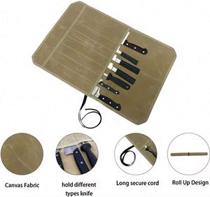 Échantillon gratuit 2024 - Nouveau design tendance - Sac de transport imperméable pour couteau de chef - Sac à outils de cuisine - Sac à couteaux enroulable - Product Image 4