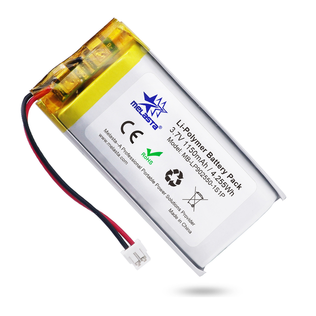 Melasta Professional Portable Energy Solutions 3.7v 1150mah Small Lithium Battery Rechargeable 3.7v Lipo Polymer Battery