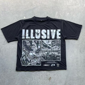 חולצת טי קז'ואל לגברים Greatshoes, יצרן חולצות טי גדולות במיוחד, חולצת טי קצרה עם הדפס גרפי, חולצת טי כותנה בגזרה וינטג' בהתאמה אישית - Product Image 4