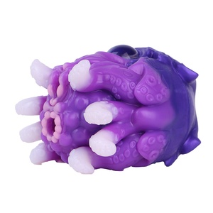 ของเล่นผู้ชายรูปปลาหมึกน่ารัก ยี่ห้อ YOCY รุ่น Fantasy Cute Octopus Shaped Pocket Pussy ช่องคลอดจำลองแบบมนุษย์ต่างดาว ทำจากซิลิโคนเนื้อนุ่มสำหรับผู้ชาย - Product Image 5
