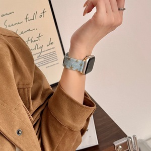 Correa de Reloj XINGX de Mezclilla con Botones para Apple 11, Apple S10, iWatch 9, S8, 7, 6, 5, 4, SE, 3, <span class=keywords><strong>Xiaomi</strong></span> 9 Pro - Product Image 3