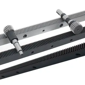 Customized Industrial Straight Helical Steel Gear Pinion Rack For Cnc Machine