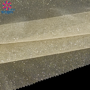 Rivestimento <span class=keywords><strong>in</strong></span> polvere personalizzato <span class=keywords><strong>in</strong></span> tessuto di Tulle tessuto a maglia <span class=keywords><strong>in</strong></span> Tulle dorato maglia lucida resistente all'usura tessuto di maglia abito da scena gonna - Product Image 6