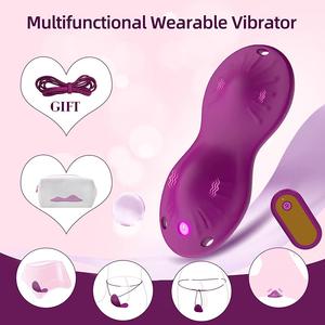 Celana dalam getar Mini Remote Control Stimulator klitoris dildo pemijat dapat dipakai celana dalam Vibrator mainan seks dewasa untuk wanita - Product Image 6