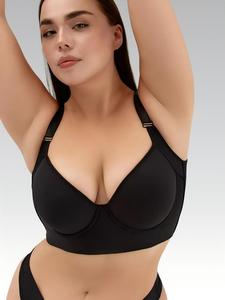 Precio de Fábrica Lencerí<span class=keywords><strong>a</strong></span> Femenina Tallas Grandes Sujetador con Copas Grandes 75-115 BCDEF con Aros y Efecto Reafirmante Liso 2026 - Product Image 6