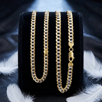 Nouvelle Mode Bijoux en Or Massif Véritable 18 Carats (Au750) Chaîne en Or Jaune Pur Collier Chaîne Cubaine en Or pour Hommes et Femmes Vente en Gros