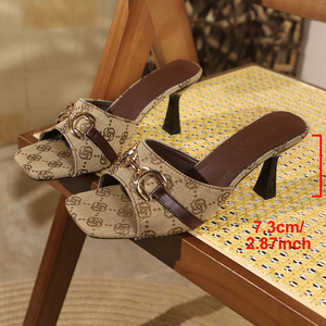 Sandalias de Plataforma con Suela Delgada y Punta Abierta, Pantuflas de Plataforma de Talla Grande para Mujer, Éxito de Ventas en el Extranjero - Product Image 6