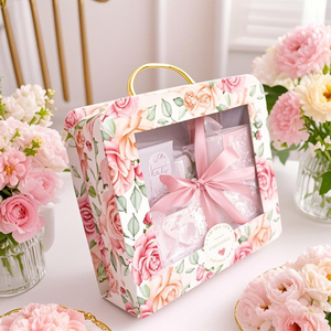 Wholesale Recyclable Paperboard Suitcase <strong>Box</strong> for Children's Makeup &amp; <strong>Small</strong> Item <strong>Storage</strong> with Handle-Gift <strong>Box</strong>, Stamping Foil logo - Product Image 4