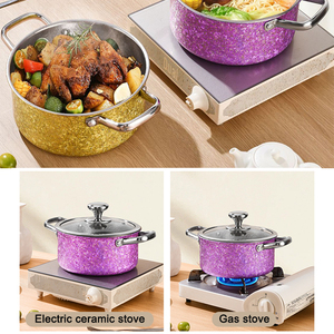 Cuisine en acier inoxydable double oreille pot <span class=keywords><strong>de</strong></span> stock alimentaire anti-adhésif en acier à trois couches pot <span class=keywords><strong>de</strong></span> soupe - Product Image 4